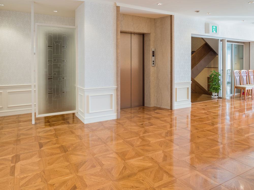 Premium design parquet (Oak custom size) Construction example 1