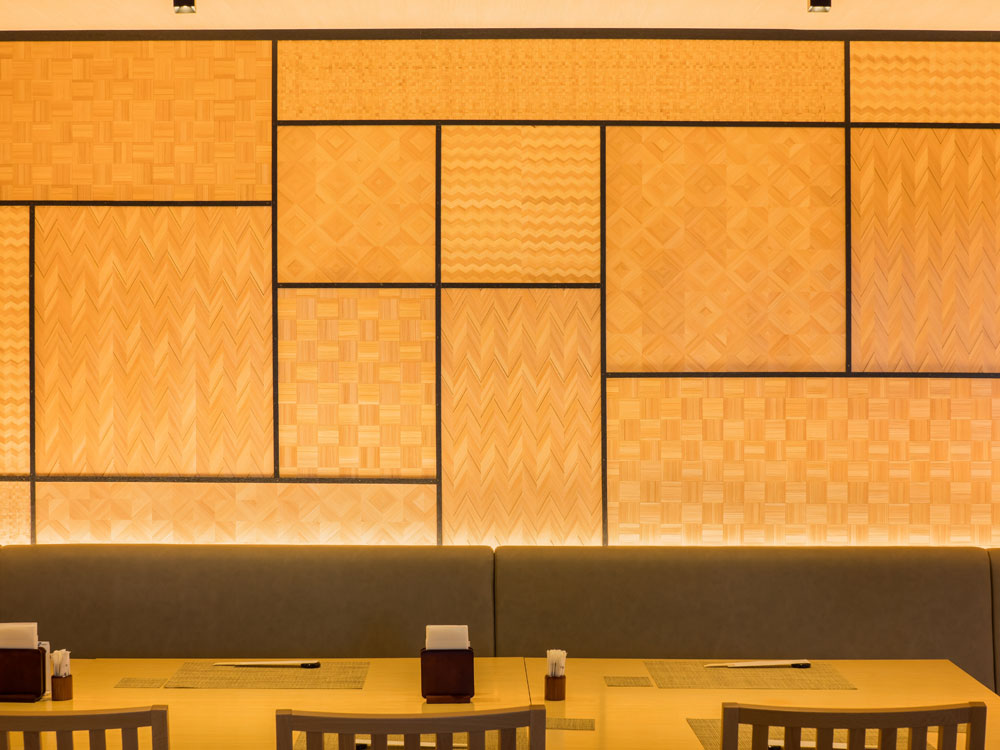 Woodpecker Non-combustible Japanese pattern wall surface construction example 1