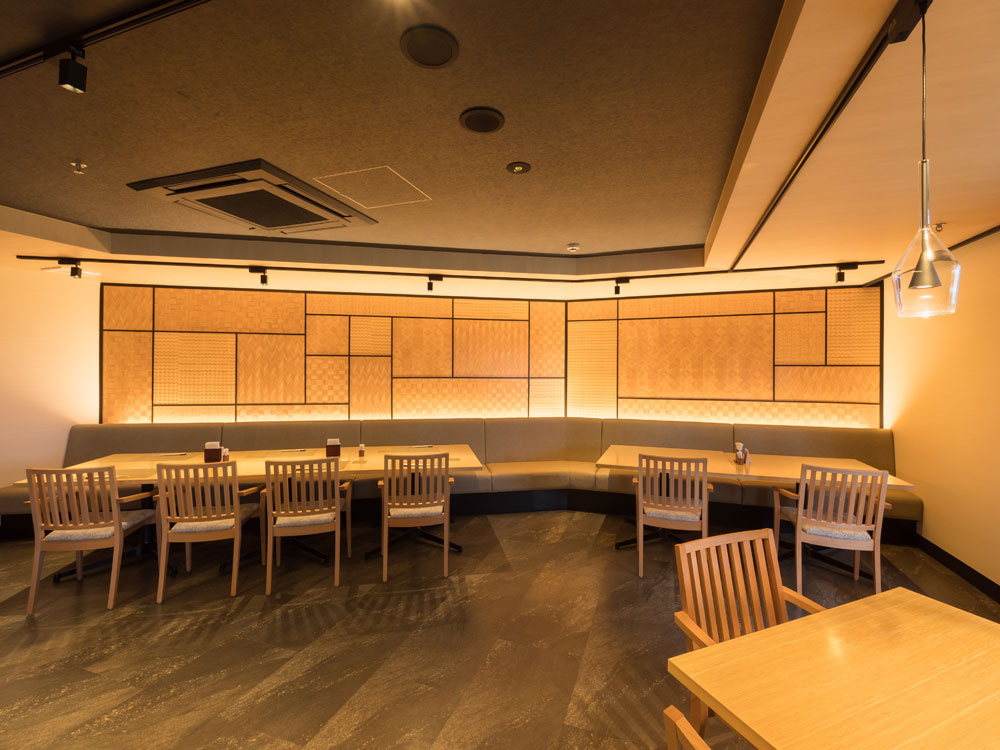 Woodpecker Non-combustible Japanese pattern wall surface construction example 3