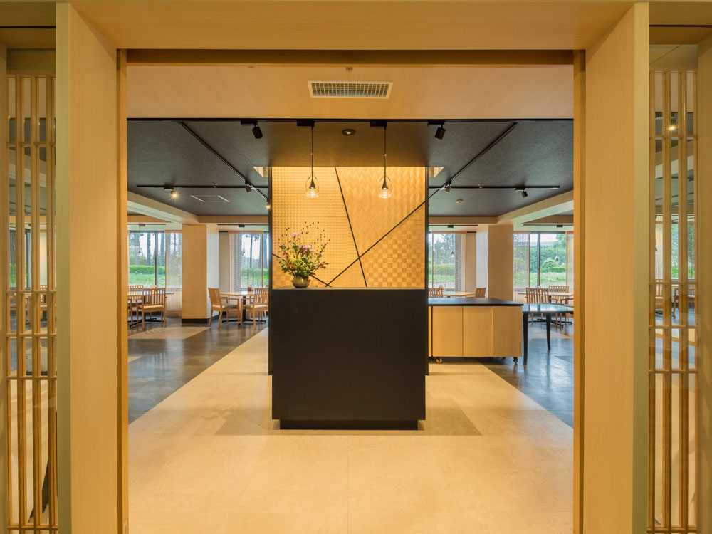 Woodpecker Non-combustible Japanese pattern wall surface construction example 4